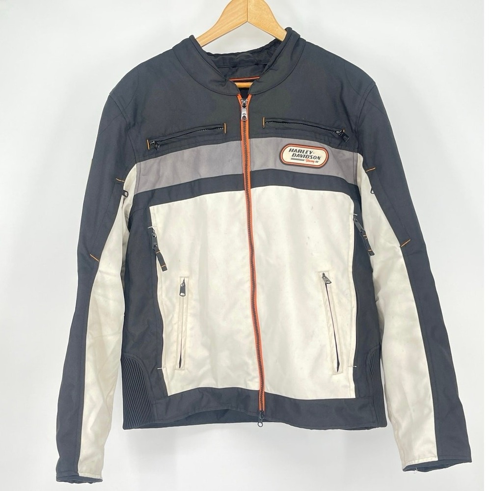 Harley Davidson Piledriver 98284-19VM Full Zip Riding Jacket Size Large No Liner